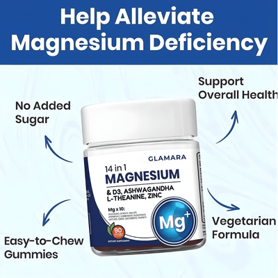 Glamara 14-IN-1 Magnesium Complex Gummies