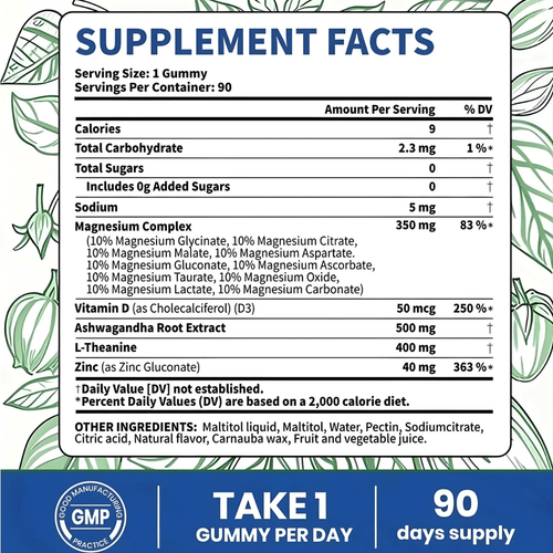14-IN-1 Magnesium Complex Gummies