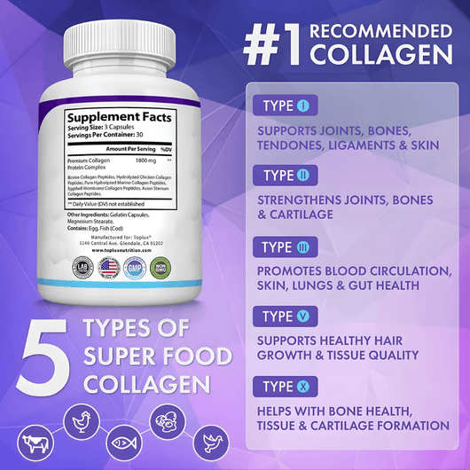 GLAMARA 5-IN-1 Multi Collagen Peptides